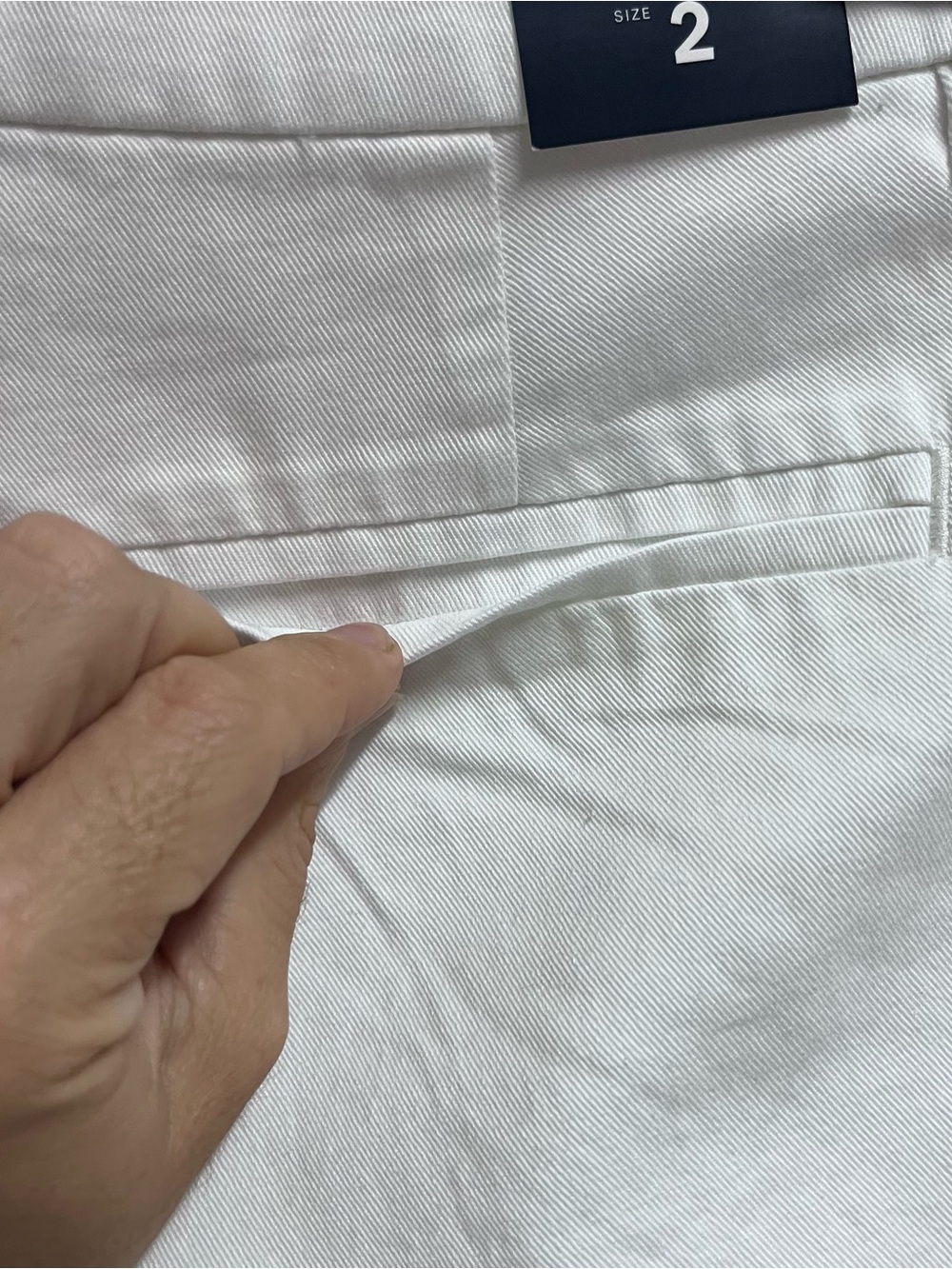 NWT J.Crew Womens Chino Shorts White Stretch Cotton Twill Size 2 7 Inch Inseam - Picture 7 of 10